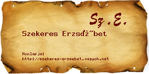 Szekeres Erzsébet névjegykártya
